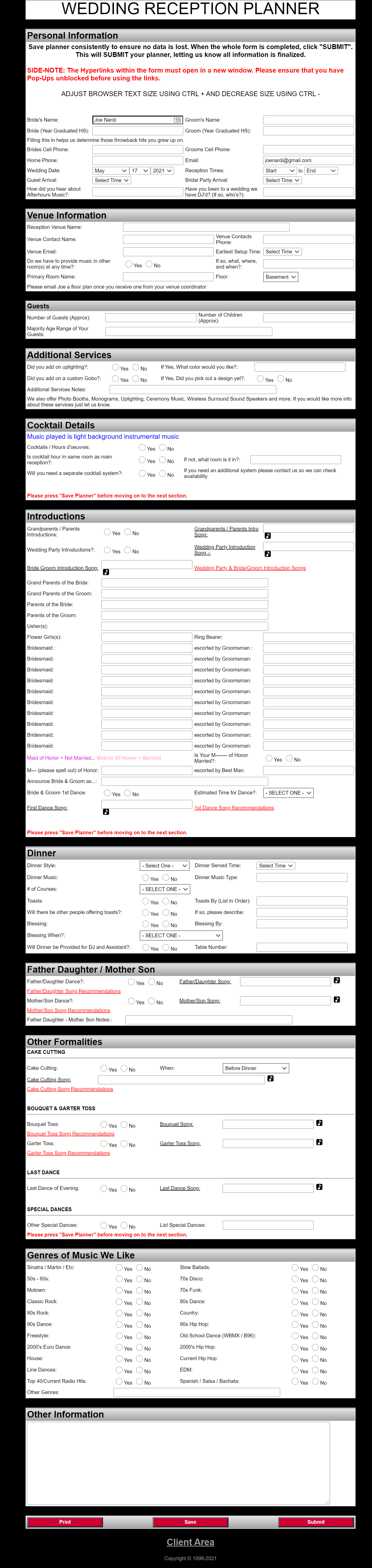 Wedding Planning Tools — detail 2