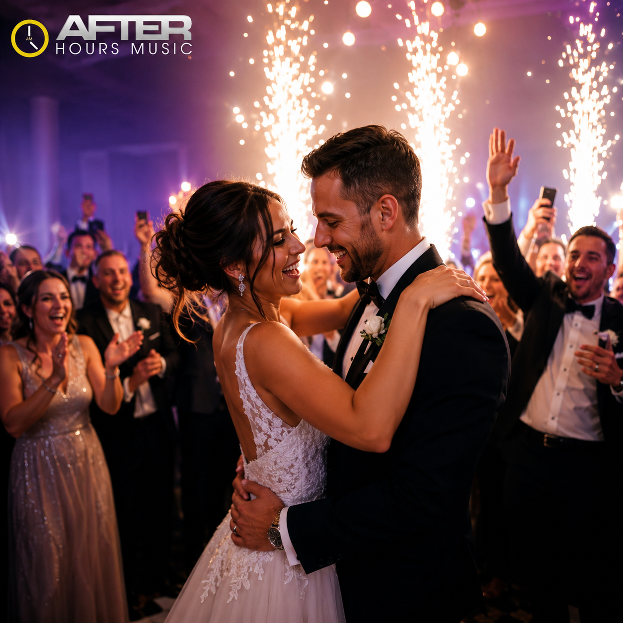 Wedding guests celebrating on the dance floor with After Hours Music — DJ Joe Nardi event photo 1