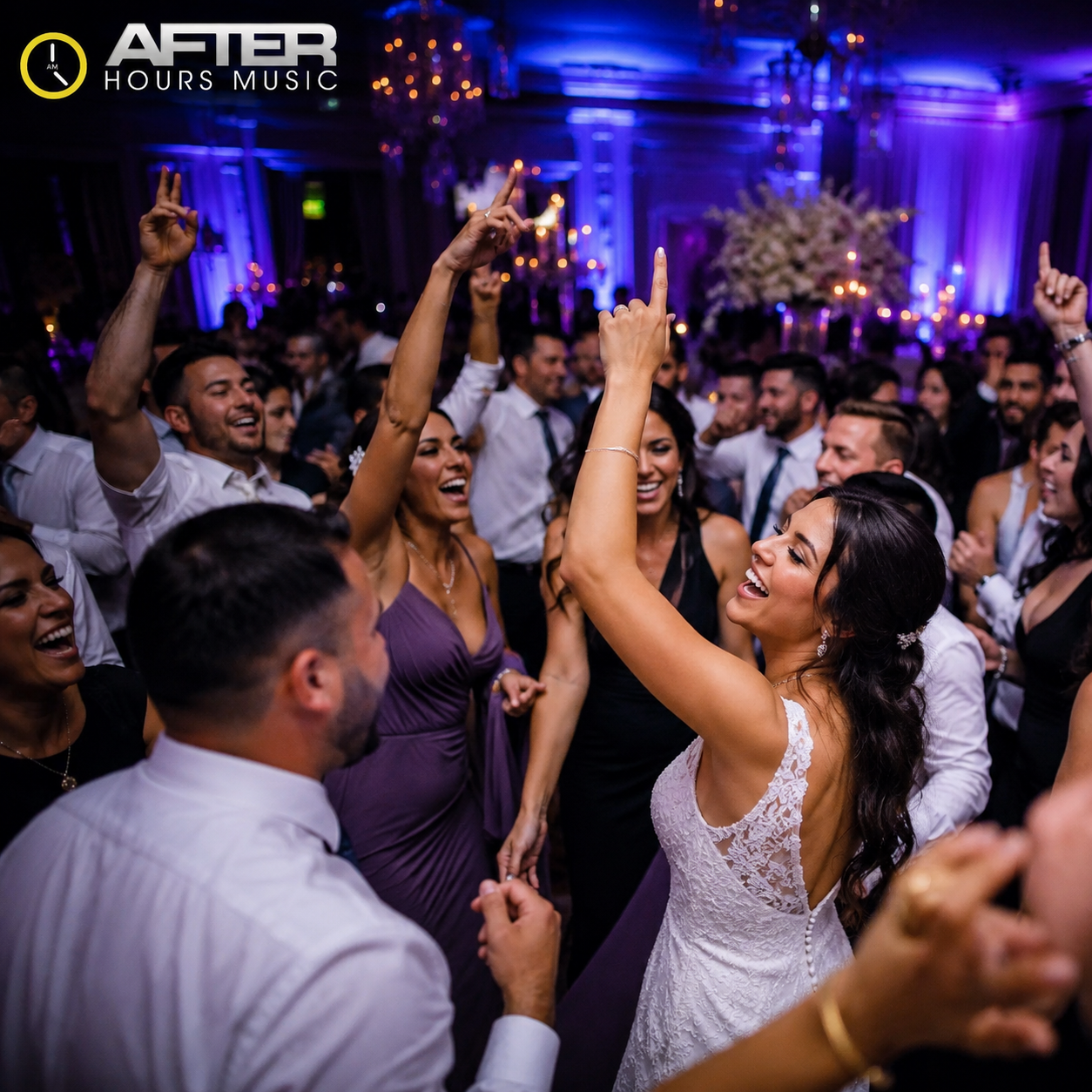 Wedding guests celebrating on the dance floor with After Hours Music — DJ Joe Nardi event photo 2