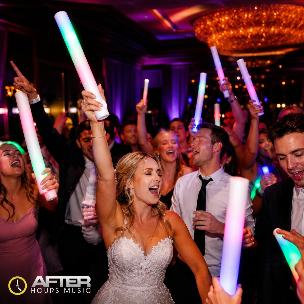 Wedding guests celebrating on the dance floor with After Hours Music — DJ Joe Nardi event photo 7